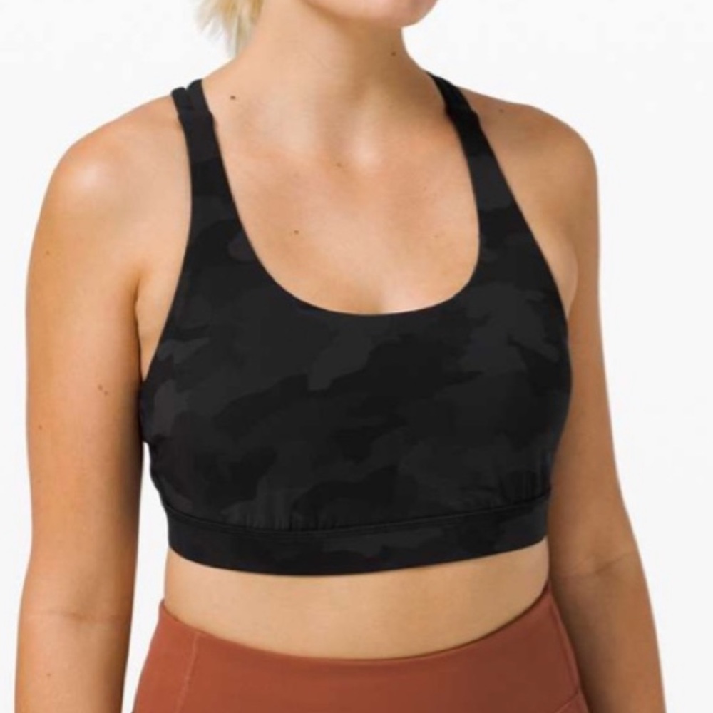 Lululemon Energy Bra Camo print size 4